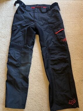 Fox Racing Panther 3333 Black Red Motocross Utility Pants Size 36